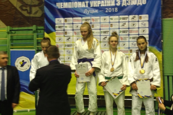 Прикарпатська дзюдоїстка стала володаркою золотої медалі чемпіонату України