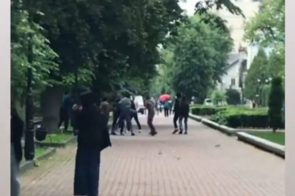 Більше десятка студентів з Індії та Пакистану влаштували бійку у франківському парку Шевченка (Відео)
